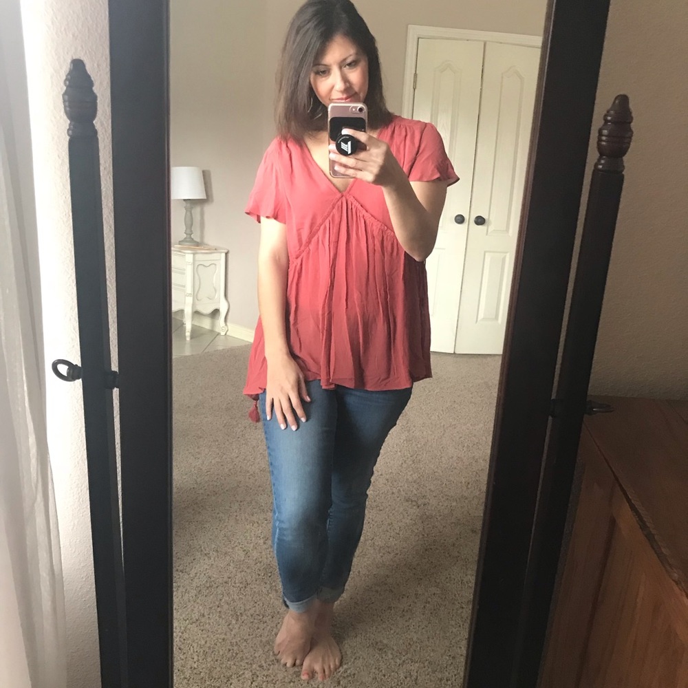 Matilda Jane Coral Top NWT Size Med